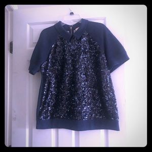 Kate Spade sequin XL Top
